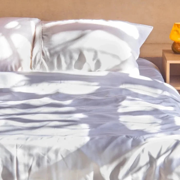 Hypoallergenic Soft & Breathable Bamboo Bed Sheet Set - White