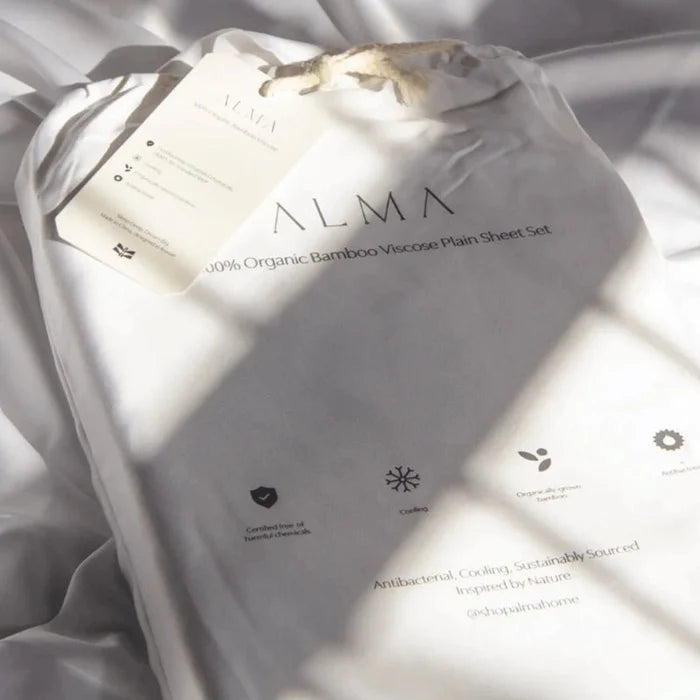 Hypoallergenic Soft & Breathable Bamboo Bed Sheet Set - White