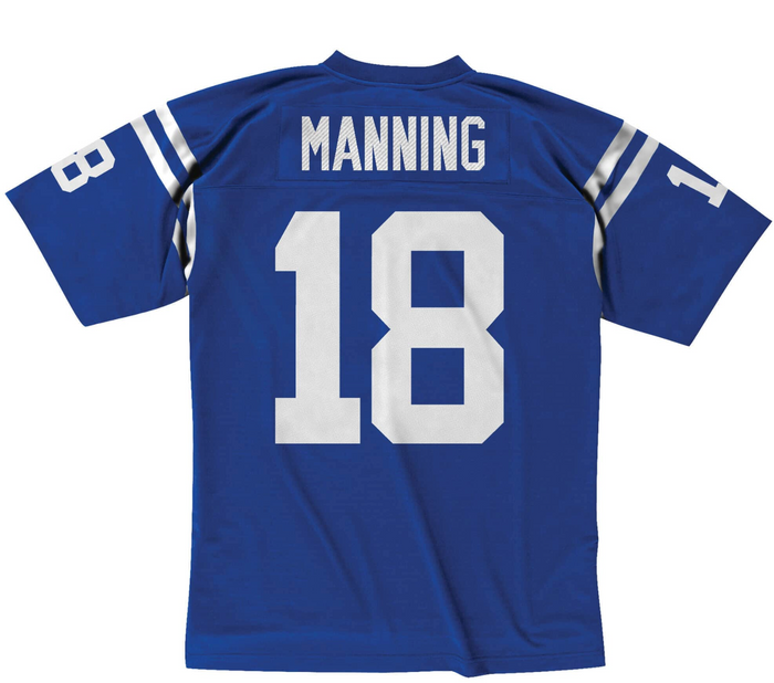 Indianapolis Colts #18 Peyton Manning Mitchell and Ness 1998 Replica Jersey