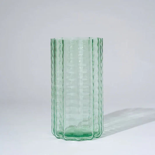Jelly Glass Vase Large in Green by Marmoset Found