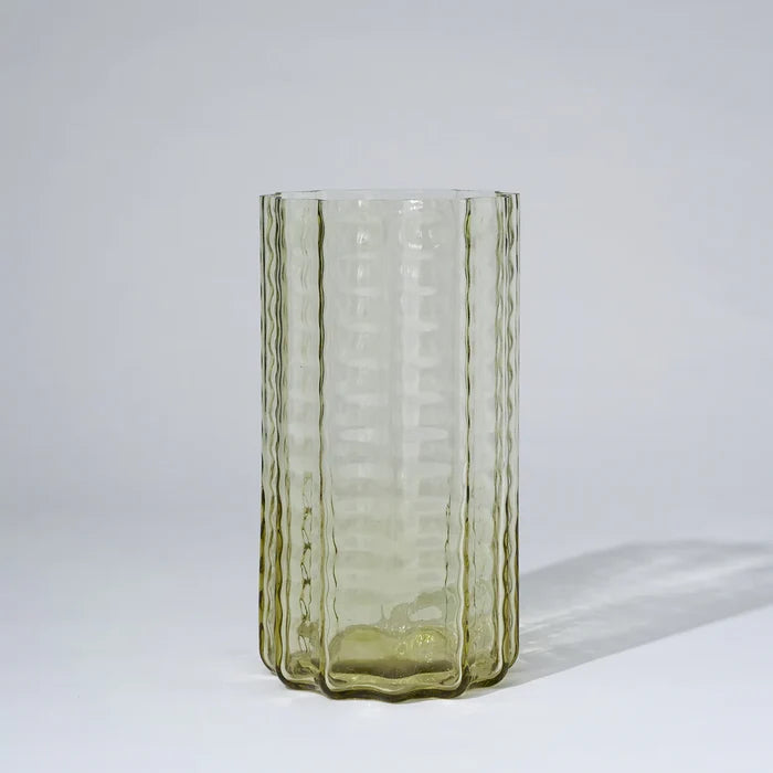 Jelly Glass Vase Large in Honey by Marmoset Found