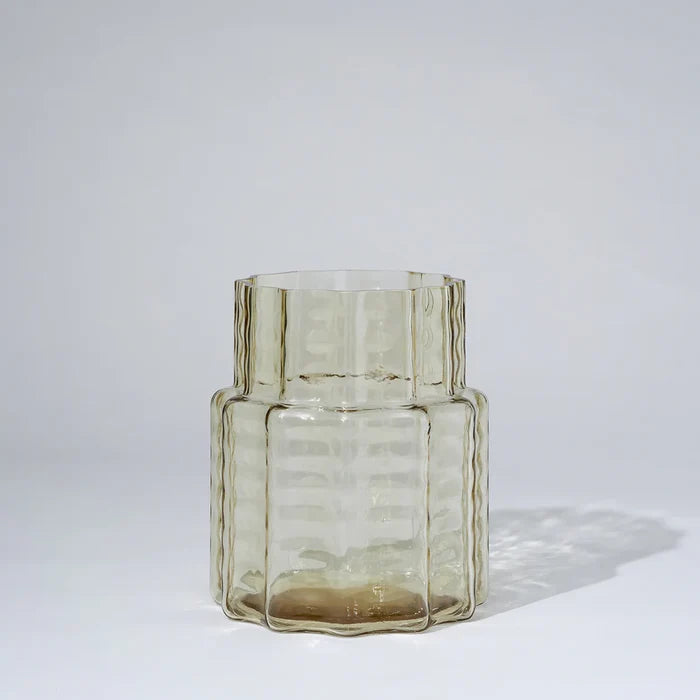 JELLY GLASS VASE SQUAT | Honey