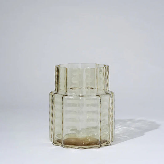 JELLY GLASS VASE SQUAT | Honey