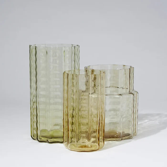 JELLY GLASS VASE SQUAT | Honey