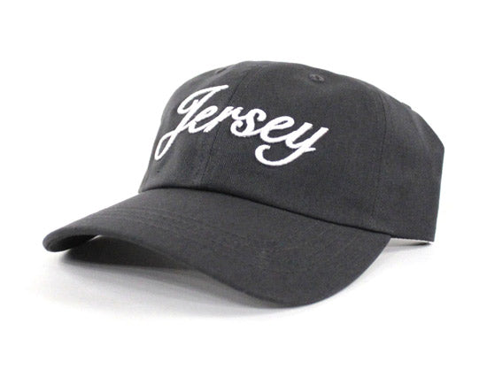 Jersey Dad Hat (Dark Gray White)