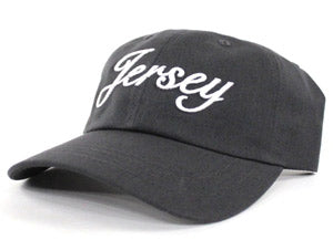 Jersey Dad Hat (Dark Gray White)