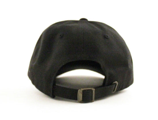 Jersey Unconstructed Baseball Adjustable Dad Hat (Black)