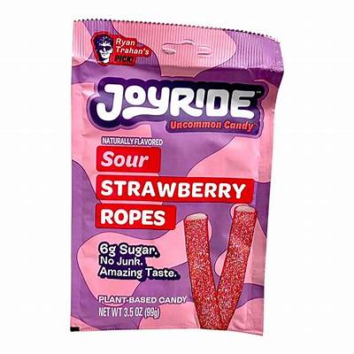 Joyride Uncommon Candy Sour Strawberry Ropes