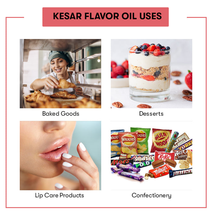 Kesar Flavor Oil Uses