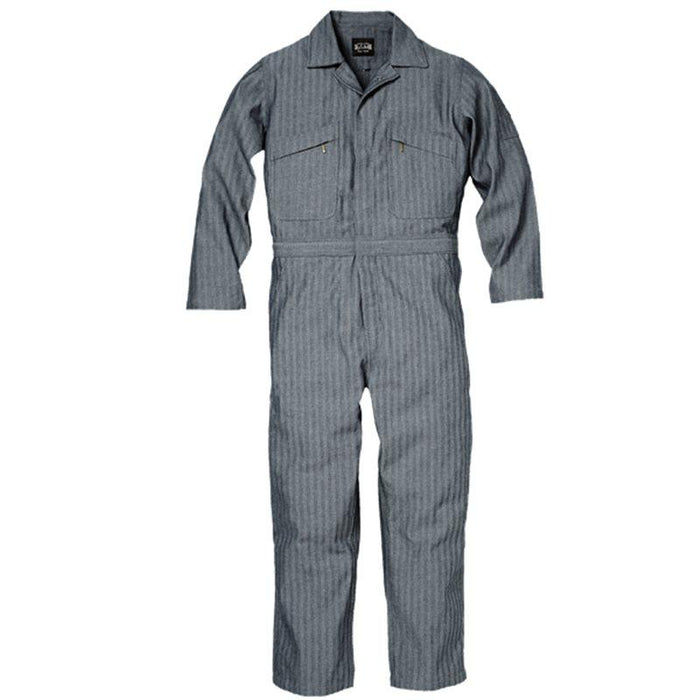 KEY Men's Deluxe Unlined Long Sleeve Coverall Bibs & Overalls KEY Fisher Stripe 2XL Reg