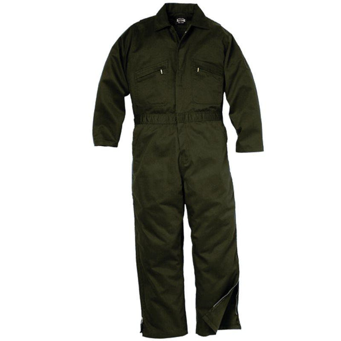 KEY Men's Deluxe Unlined Long Sleeve Coverall Bibs & Overalls KEY Loden Green 2XL Reg