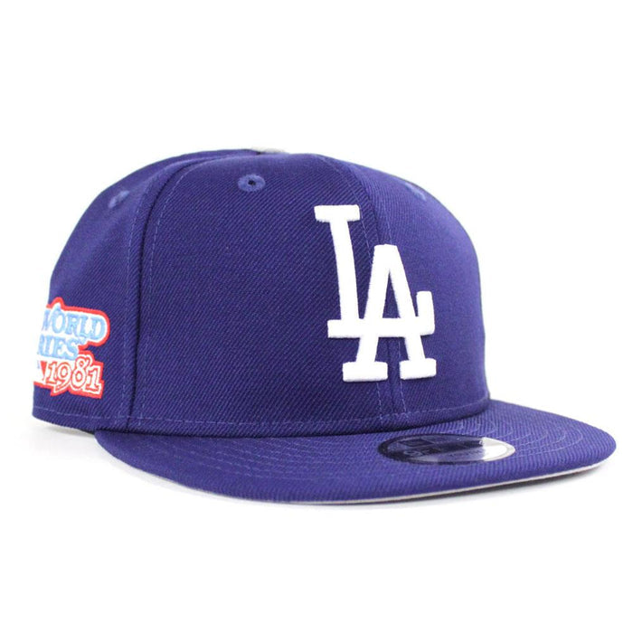 Kids Los Angeles Dodgers 1981 World Series New Era 9Fifty Snapback Hat (Gray Under Brim)