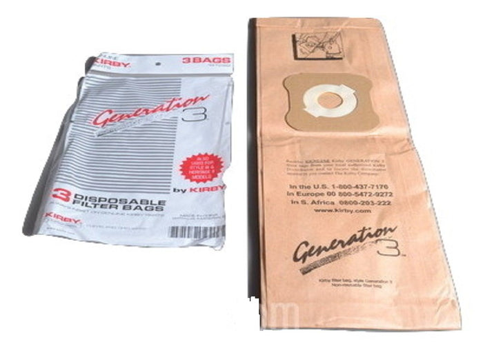 Kirby Vacuum Bags 3PK Part 197294S, 197289S