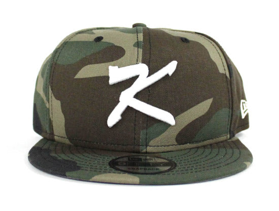 Korea New Era New Era 9Fifty Snapback Hat (Camo Gray Under Brim)