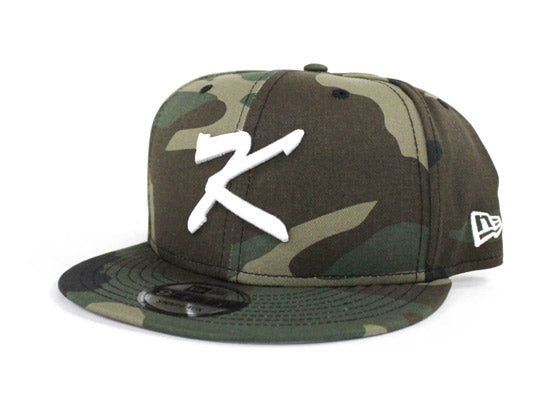 Korea New Era New Era 9Fifty Snapback Hat (Camo Gray Under Brim)