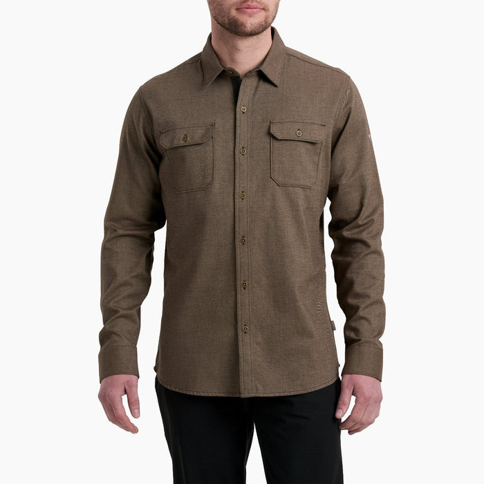 KÜHL Men's DESCENDR Flannel Long Sleeve Work Shirt Work Shirts KUHL Sand Storm 2XL Reg