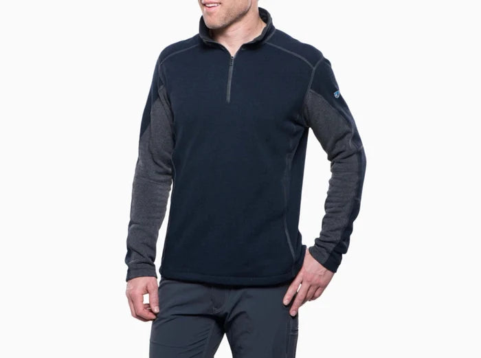 KÜHL Men's REVEL 1/4 Zip Fleece Sweater Sweatshirts & Hoodies KUHL Munity Blue/Steel 2XL Reg