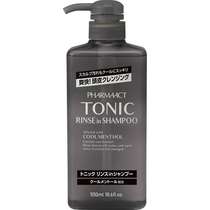 Kumano Yushi Pharmaact Cool Tonic Rinse-In Shampoo 550ml