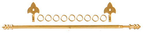 Large Curtain Rod Set 8In (S1068)