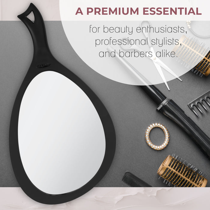 Large Oval Hand Mirror with Hanging Loop Hole On Handle - Is Bundle Multipack - AMAZON