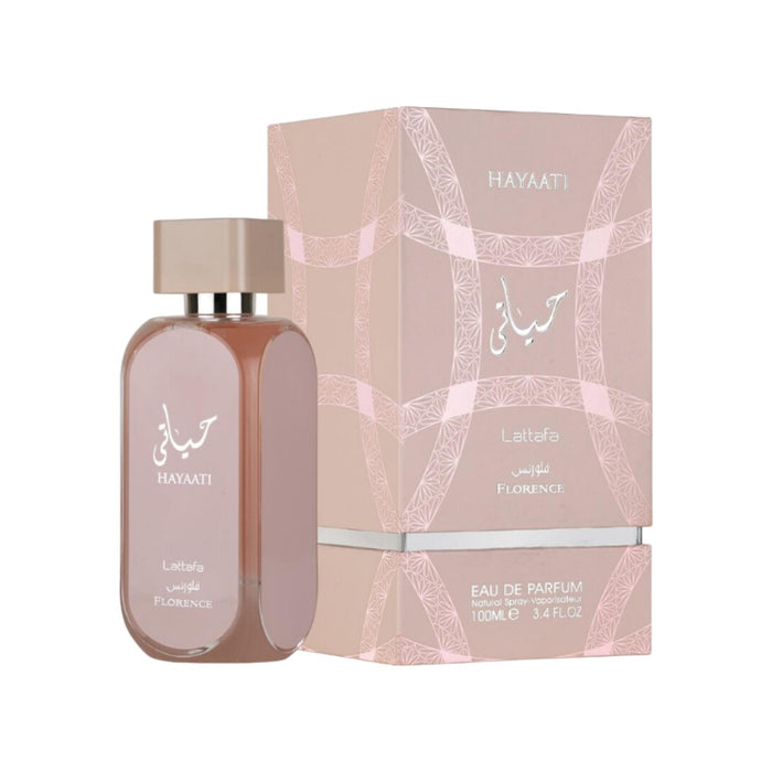 Lattafa Perfumes Hayaati Florence Women's Eau de Parfum 3.4 Oz (100ML) - Grapefruit, Citric, Vanilla