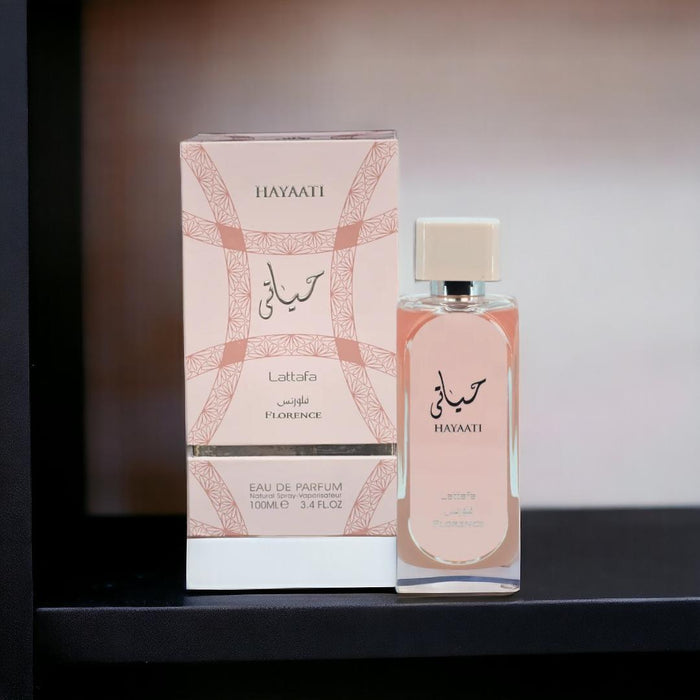 Lattafa Perfumes Hayaati Florence Women's Eau de Parfum 3.4 Oz (100ML) - Grapefruit, Citric, Vanilla
