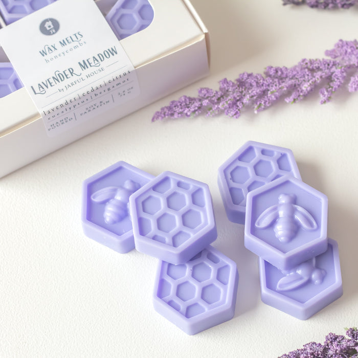 Lavender Meadow Honeycombs Wax Melts - Pack of 6 - Jarful House
