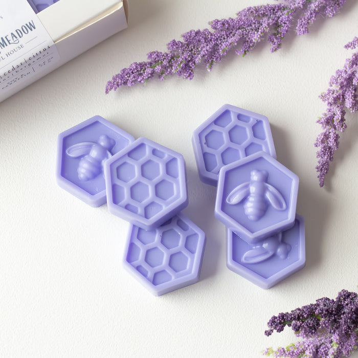 Lavender Meadow Honeycombs Wax Melts - Pack of 6 - Jarful House