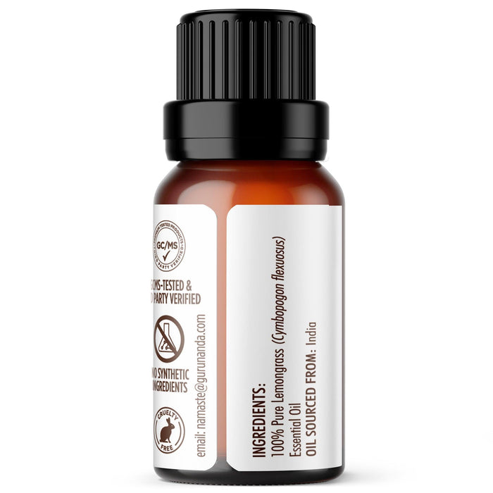Lemongrass Essential Oil, 15 ML - 1 PK - GuruNanda