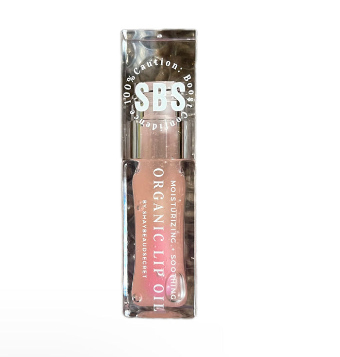 Color changing lip oil (clear to pink)