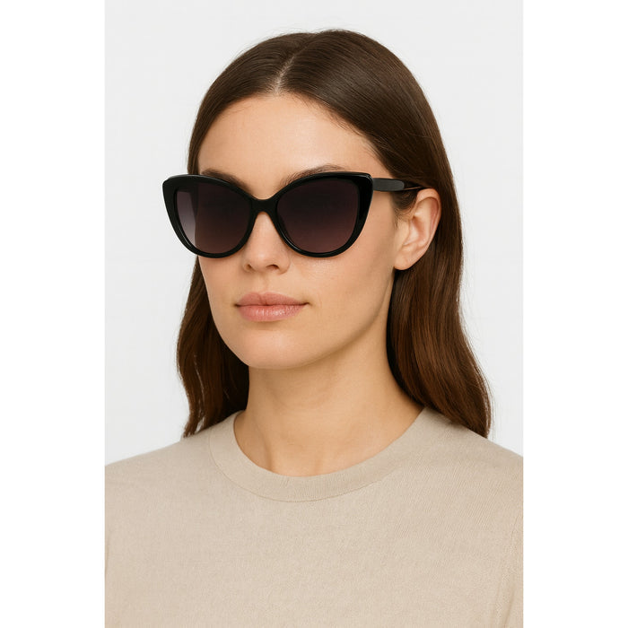 Longchamp Sunglasses LO 670 S 001 Black*Cat Eye*NEW in case with cloth