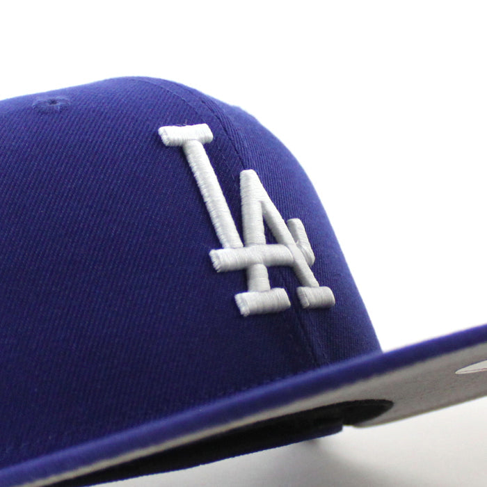 Los Angeles Dodgers 2024 World Series Champions New Era 59Fifty Fitted Hat (Dark Royal Blue Gray Under Brim)