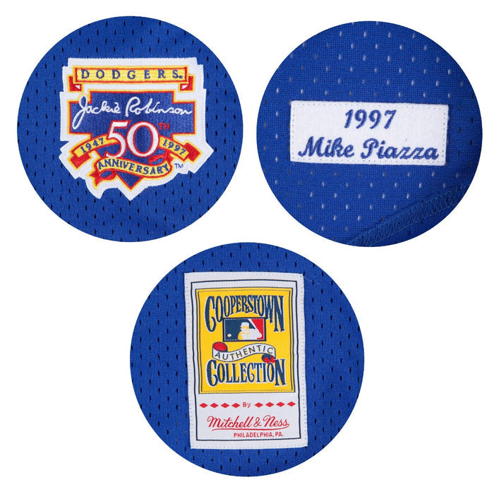 Los Angeles Dodgers #31 Mike Piazza Mitchell & Ness 1997 Authentic Mesh BP Jersey