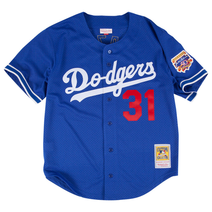 Los Angeles Dodgers #31 Mike Piazza Mitchell & Ness 1997 Authentic Mesh BP Jersey