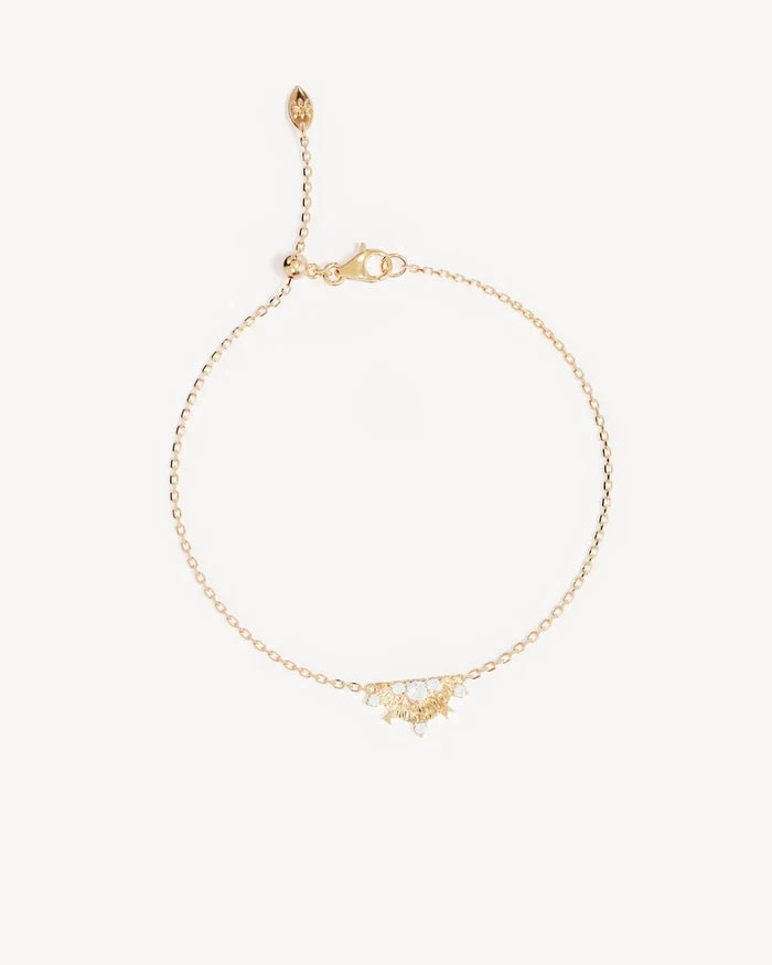 LOTUS RAIN BRACELET in 18K Gold Vermeil from By Charlotte