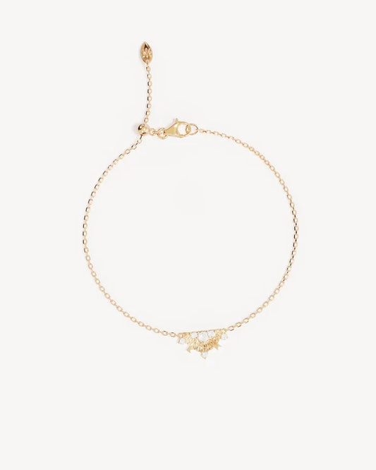 LOTUS RAIN BRACELET in 18K Gold Vermeil from By Charlotte