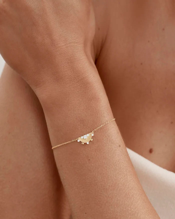LOTUS RAIN BRACELET in 18K Gold Vermeil from By Charlotte
