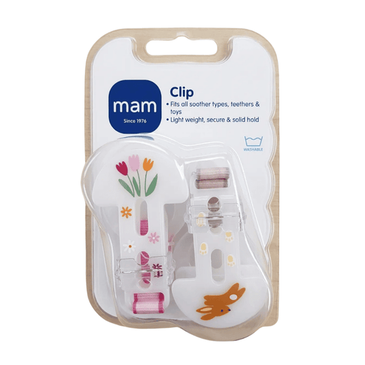 Mam Soother Clips 2Pk - Mixed