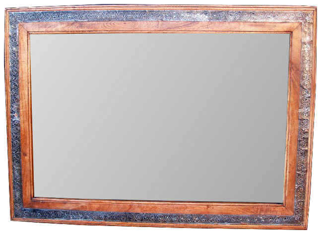 Mango Wood with Metallic Embellishment Strip | Print Decor