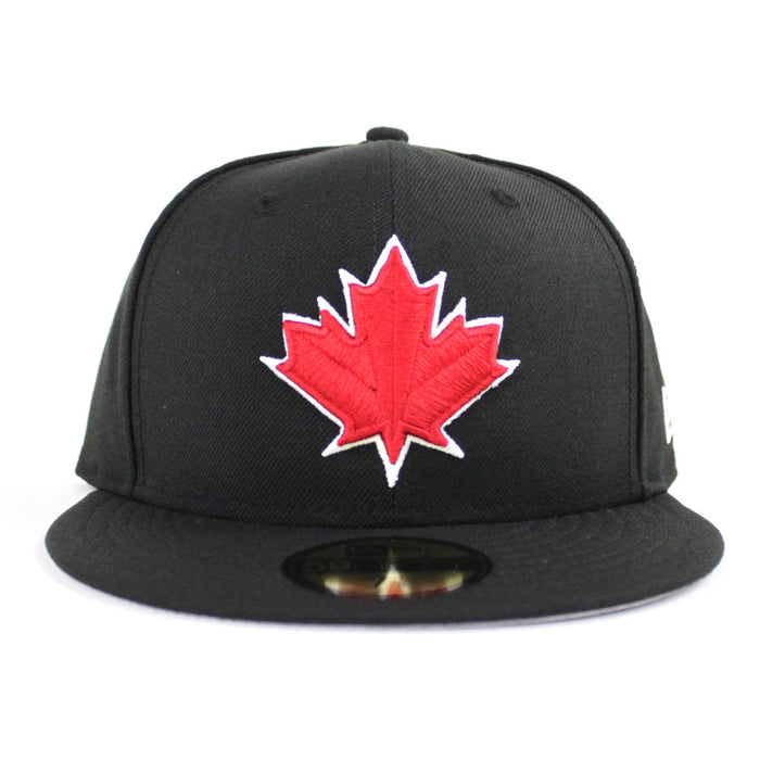 Maple Leaf New Era 59Fifty Fitted Hat (Black Gray Under Brim)