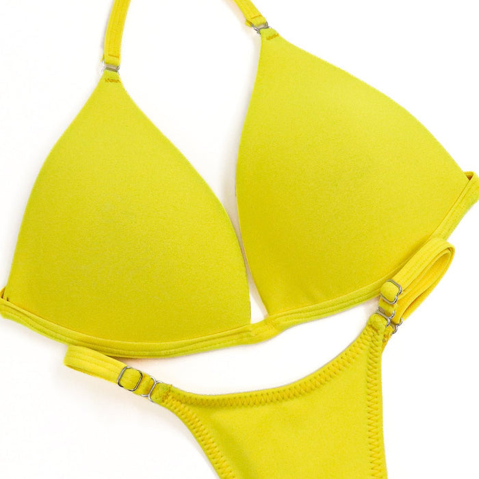 Matte Yellow Posing Practice Suit
