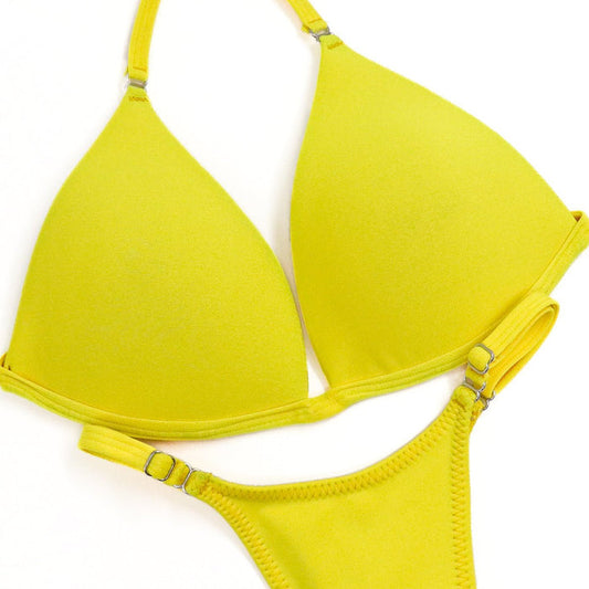 Matte Yellow Posing Practice Suit