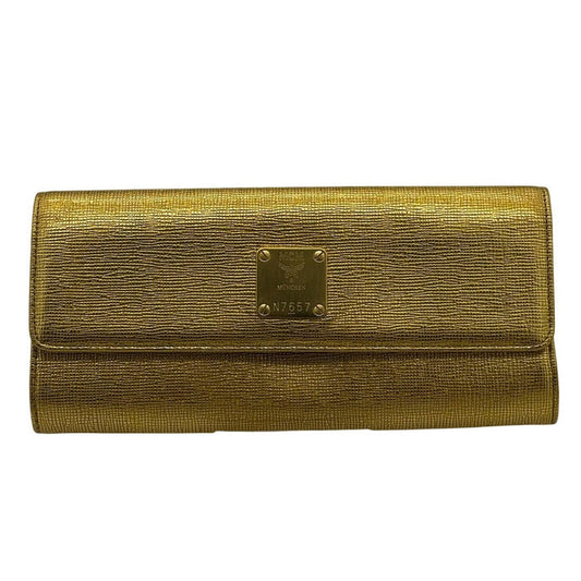MCM Gold Snap Flap Evening Clutch*Excellent Condition