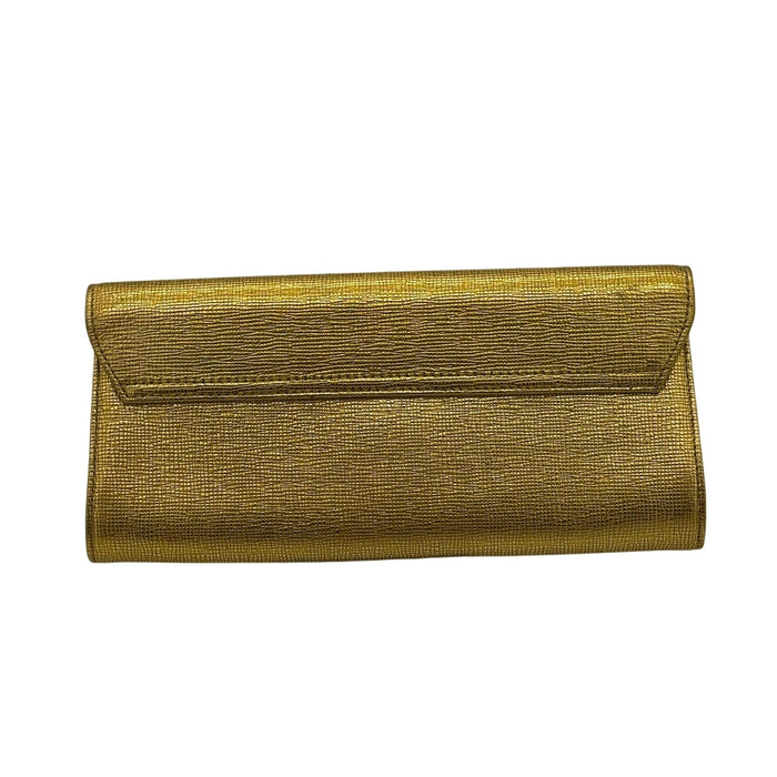 MCM Gold Snap Flap Evening Clutch*Excellent Condition