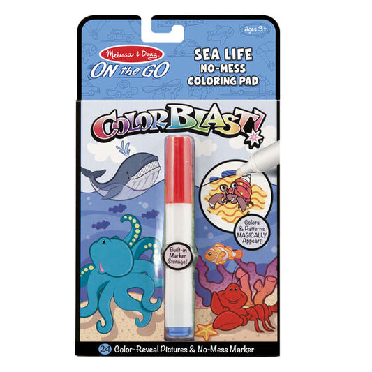 Melissa & Doug On-the-Go ColorBlast Books - Sea Life