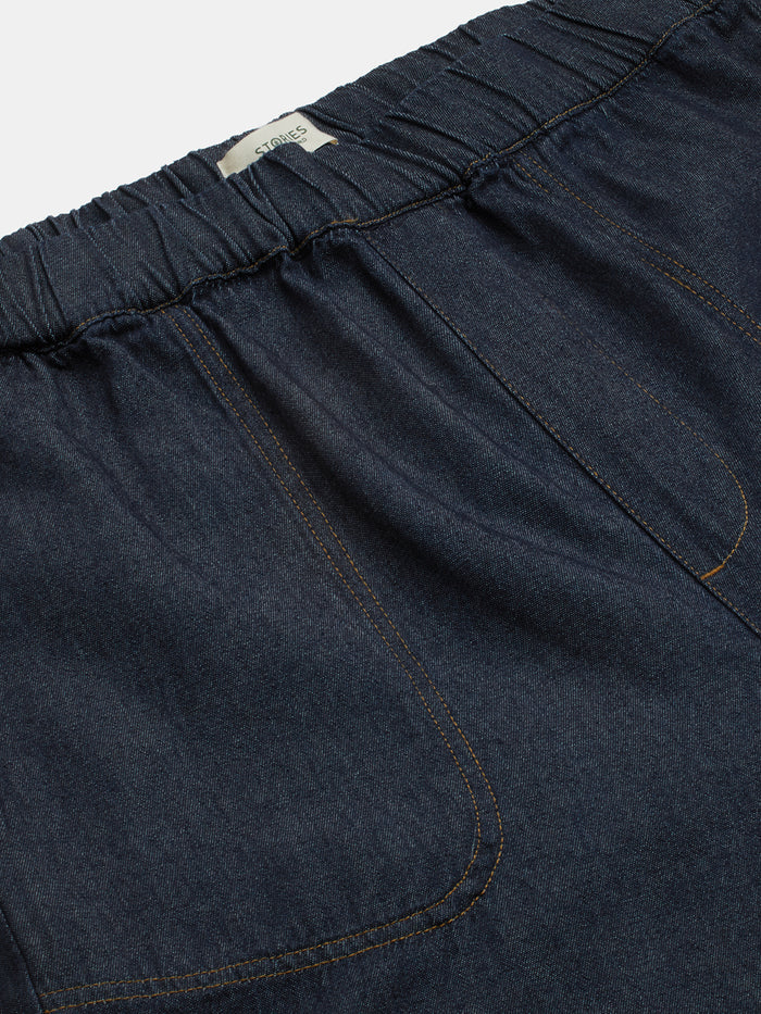 Men's 100% Cotton Loose Fit Denim Pant Blue