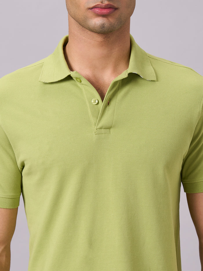 Men's 100% Organic Cotton Regular Fit T-shirt Green