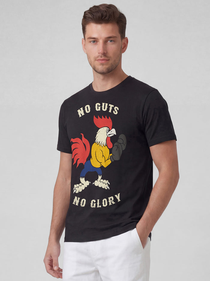 Men's 100% Organic Cotton Regular Fit Tshirt Black