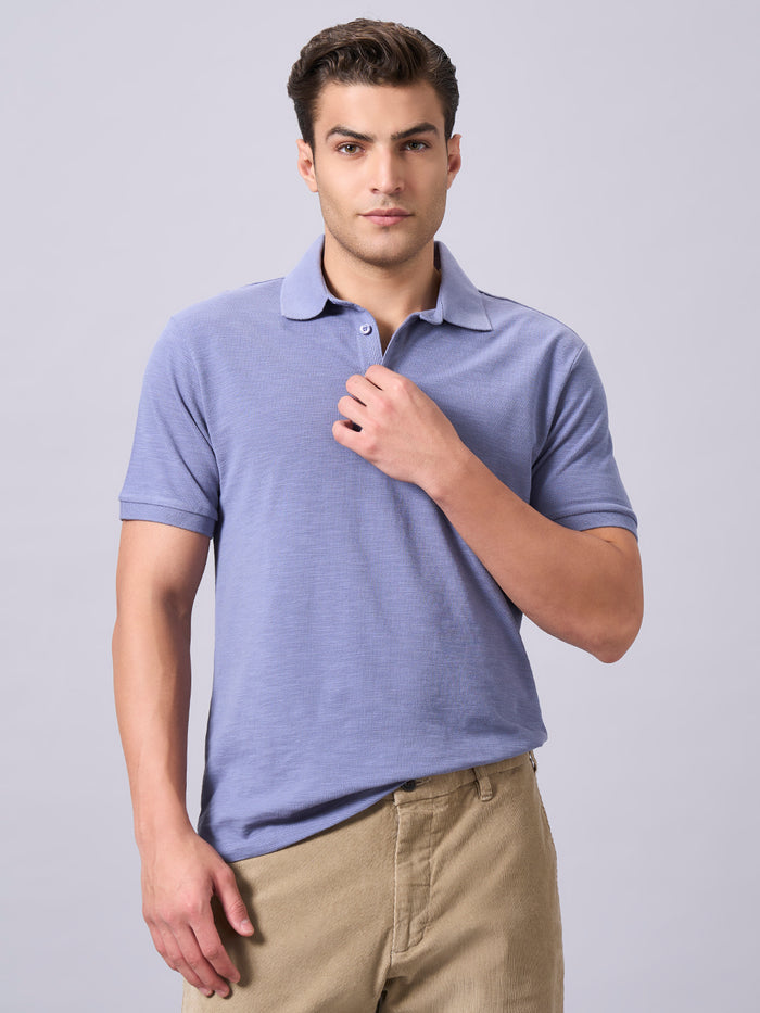 Men's 100% Organic Cotton Regular Fit Tshirt Lavender