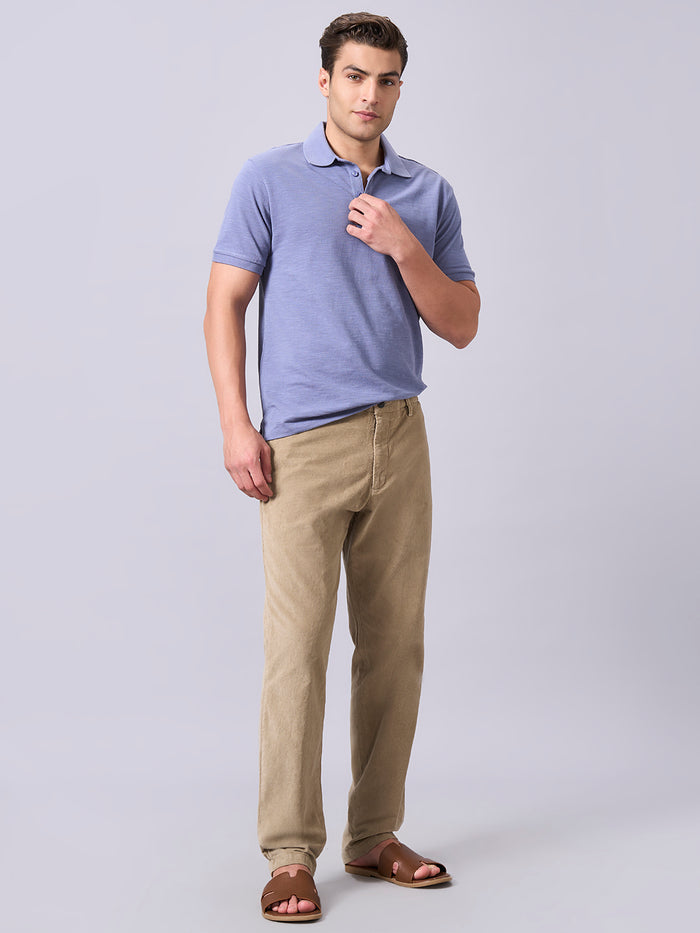 Men's 100% Organic Cotton Regular Fit Tshirt Lavender
